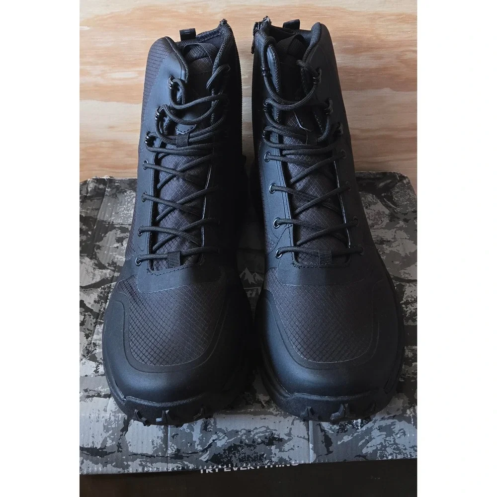 Nortiv8 Mens Military Tactical Boots Black Side Zip SNMT241M Size 13 NEW